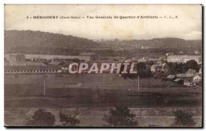 Hericourt Old Postcard General view of the district & # 39artillerie