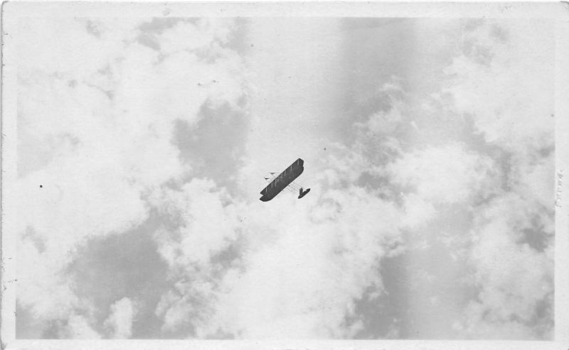 F25/ Interesting RPPC Photo Postcard c1910 Early Biplane Aviation 12