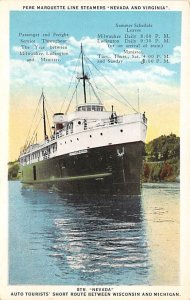 Str Nevada Virginia Pere Marquette Line Ship 