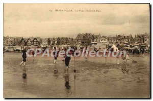 Old Postcard Berck Plage Output Bath