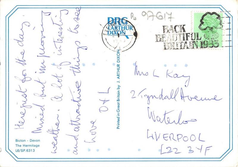 B97617 bicton devon the hermitage   uk