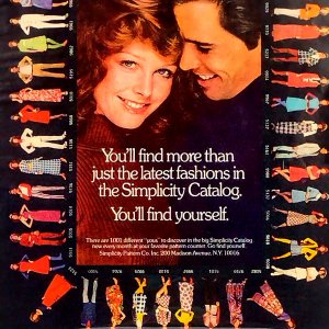 1972 Vtg Print Ad For Simplicity Sewing Patterns Catalogue You'll Find Yourself