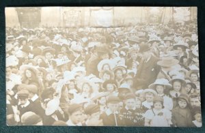 RPPC amazing crowd shot, Loxley, Sheffield, England UK. Wesleyan Church? c1910