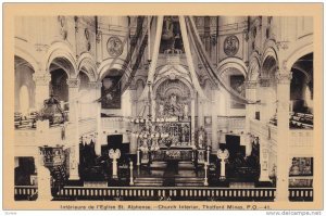 Church Interior, Thetford Mines, Province of Quebec, Canada, 10-20s