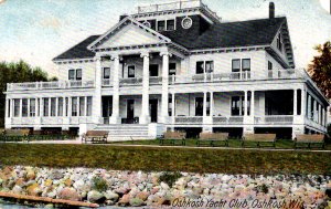 Oshkosh, Wisconsin - The White columns of the Oshkosh Yacht Club - c1908