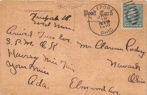 D27/ Freeport Ohio Postcard 1916 M.E. Church Building