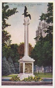 Utah Salt Lake City Sea Gull Monument Temple Square