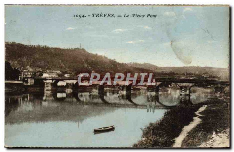 Old Postcard Treves Old Bridge