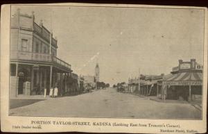 Kadina Australia Portion Taylor St. c1910 Postcard