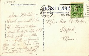 Congregational Church, Coral Gables FL c1936 Vintage Linen Postcard D37