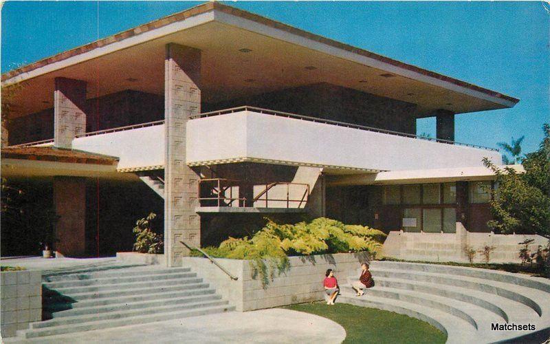 1960's University CALIFORNIA Santa Barbara Music Building Roberts postcard 8757