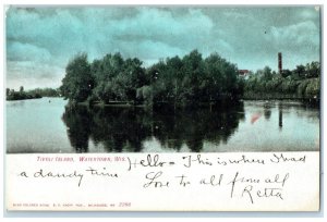 c1905 Tivoli Island Exterior View Watertown Wisconsin Vintage Antique Postcard