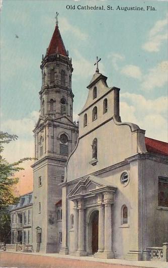 Florida Saint Augustine Old Cathedral 1914