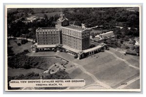 Cavalier Hotel Aerial View Virginia Beach VA Silvercraft Postcard Z10