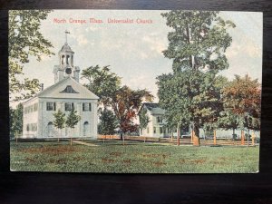 Vintage Postcard 1907-1915 Universalist Church, N. Orange, Massachusetts (MA)