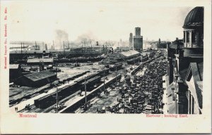 Canada Montreal Harbour Looking East Vintage Postcard C091