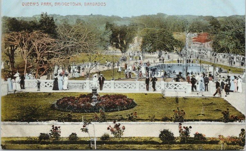 Queen's Park Bridgetown Barbados Unused WL Johnson Postcard E90