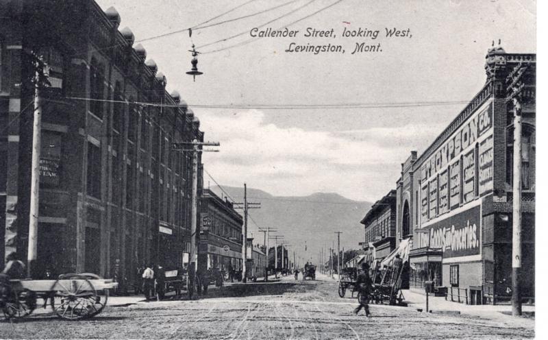 Callender Street, looking West, Livingston, Montana