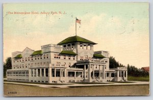 Asbury Park New Jersey~Metropolitan Hotel~Pergolas & Porches~1915 PC
