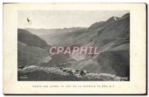 Old Postcard Route Des Alpes Col De La Cayolle