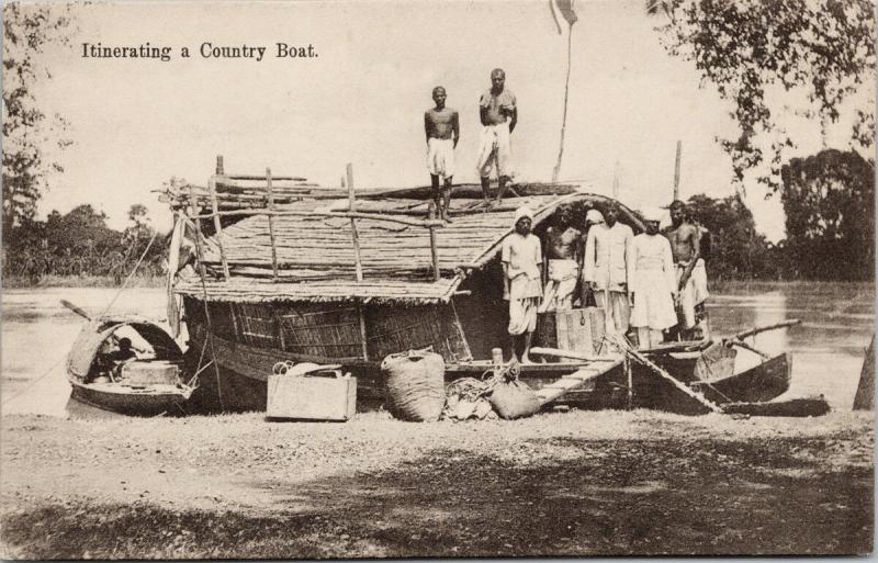 Itinerating a Country Boat India Unused Postcard E39 