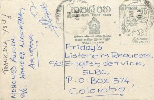 Entier Postal Stationery Postal Sri Lanka Ceylon Lion