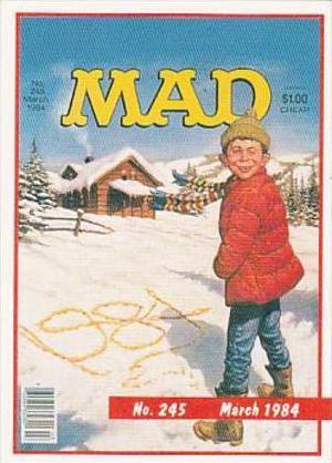 Lime Rock Trade Card Mad Magazine Cover Issue No 245 March 1984