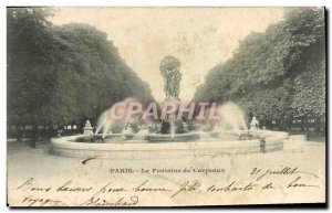 Old Postcard Paris Fountain Carpeaux