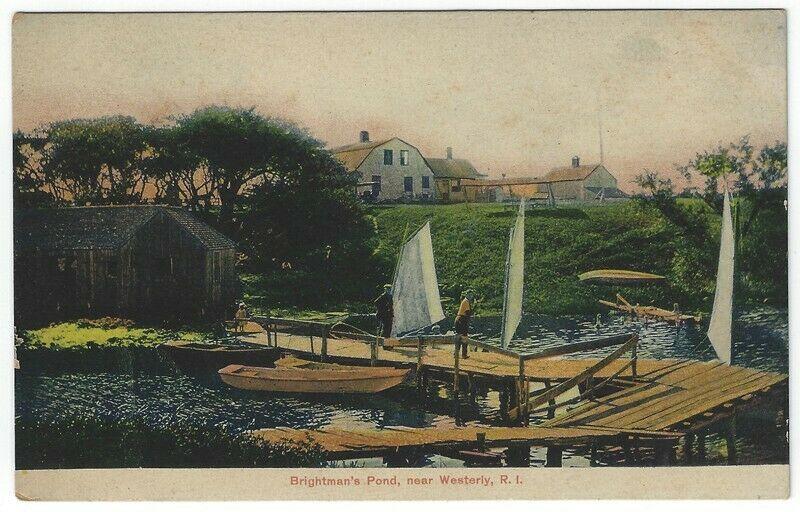 Westerly, Rhode Island,  Early View of Brightman's Pond