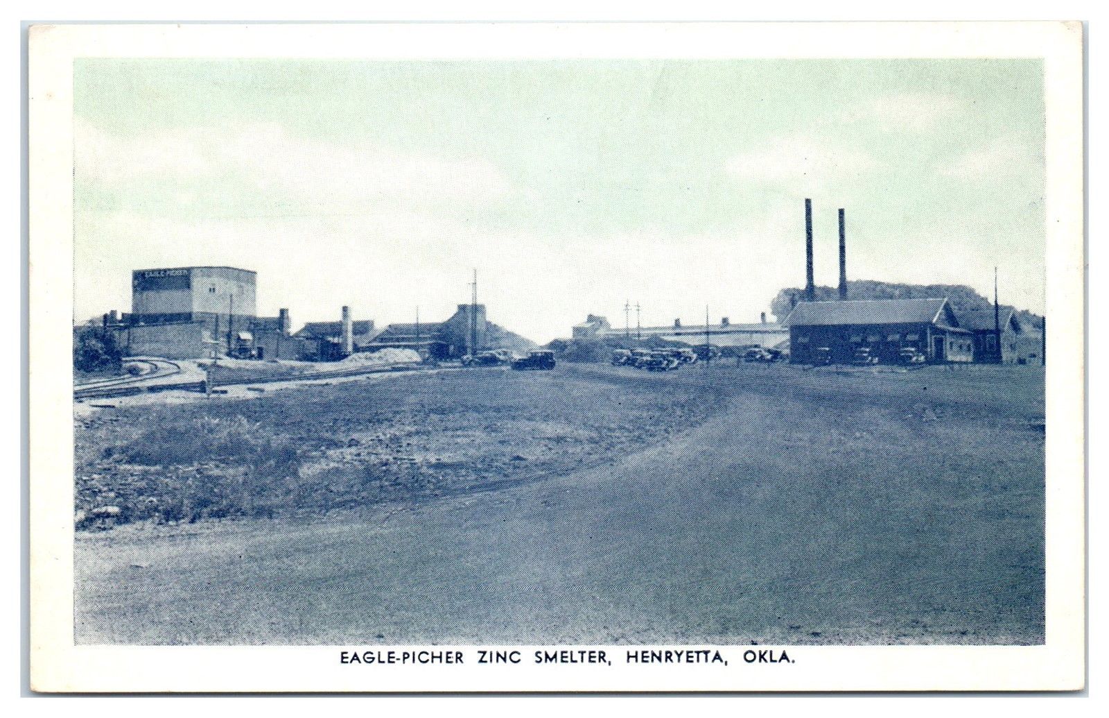 Early 1900s EaglePilcher Zinc Smelter, Henryetta, OK Postcard United
