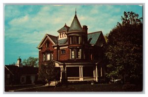 Postcard OH Doran House Antiques Mansfield Ohio