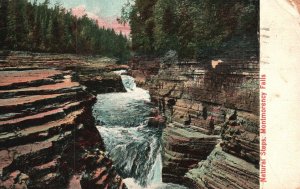 Vintage Postcard 1909 Natural Steps Montmorency Falls Waterfall Quebec Canada