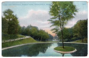 Springfield, Mass, Lake And Driveway, Forest Park