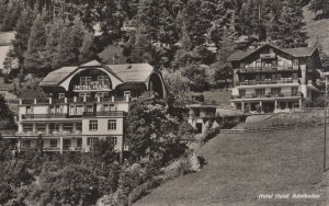 Hotel Huldi Adelboden Vintage Switzerland Real Photo Postcard
