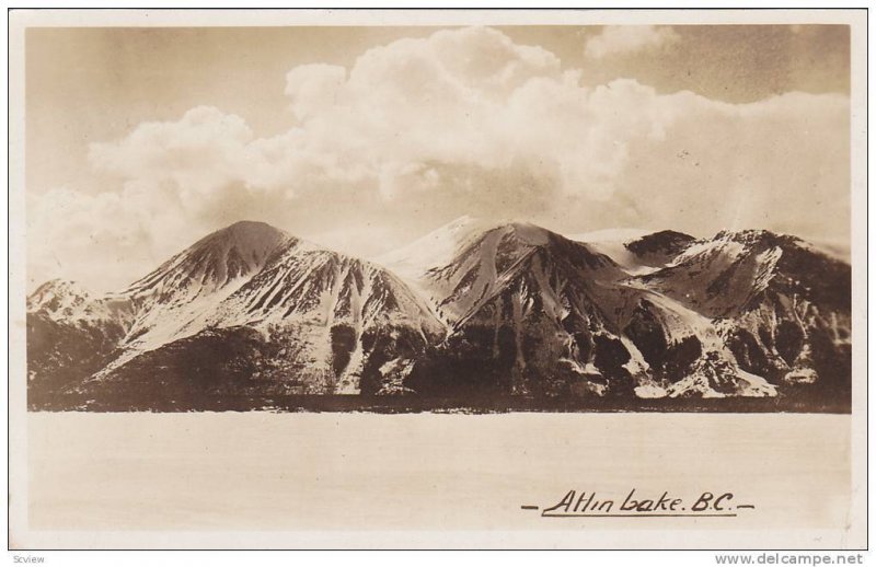 RP, Mountains, Atlin Lake, British Columbia, Canada, PU-1931