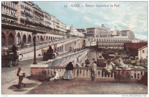 ALGER, 1900-1910's; Rampes Descendant Au Port
