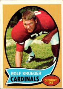 1970 Topps Football Card Rolf Krueger St Louis Cardinals sk21534