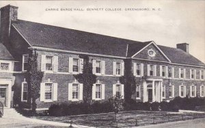North Carolina Greensboro Carrie Barge Hall Bennett College Albertype