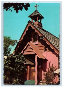 Vintage The Little Wedding Chapel In The Hills Historic Rough Cali. Postcard 7GE