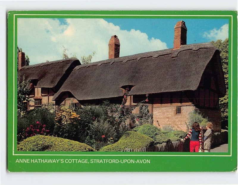 Postcard Anne Hathaway's Cottage, Stratford-Upon-Avon, England