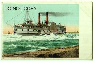 Str Algerian in Lachine Rapids, St Lawrence River