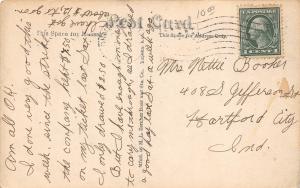 F22/ Okmulgee Oklahoma RPPC Postcard c1910 First Baptist Church Construct 