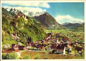 Liechtenstein's Capital Vaduz with Prince Franz-Joseph II's Castle Postcard