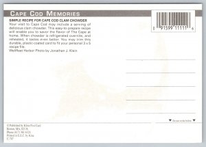 Cape Cod Clam Chowder Recipe   Massachusetts  Postcard