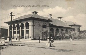 Kingston Jamaica Bank of Nova Scotia NS c1910 Vintage Postcard