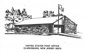United States Post Office Clarksburg, New Jersey, USA Unused 