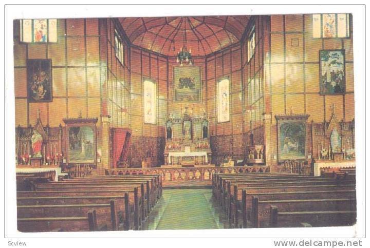 The Interior Of The Church, Martyrs' Shrine Near Midland, Ontario, Canada, 19...