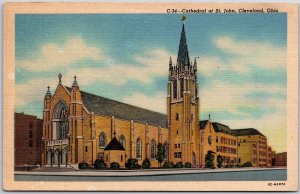 Cathedral Of Saint John Cleveland Ohio French Gothic Design Focal Point Postcard