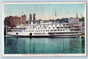 1919 Steamer Rensselaer Of Hudson Navigation Company Hudson Washington Postcard