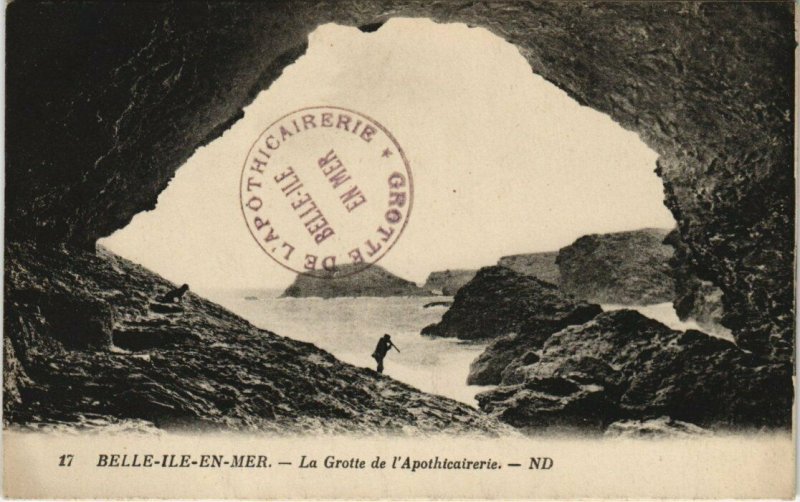 CPA BELLE-ILE-en-MER Grotte de l'Apothicairerie (145112)